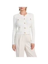 GUESS 1 USCITA Guess Ls Cn Emmie Cardigan Donna Bianco Bianco
